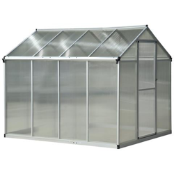 Serra Da Giardino Per Piante Con Tetto Apribile E Porta Scorrevole, Trasparente, 242 X 190 X 195 Cm en oferta