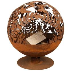 Braciere Con Motivo A Foglie Ruggine Ff294 en oferta