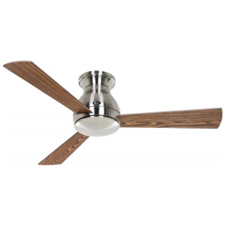 Ventilatore da soffitto Eco Pallas 116 colore cromato con pale Quercia e Noce en oferta