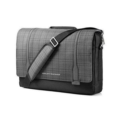 Borsa a tracolla Messenger Professionale Slim per Ultrabook da 15.6'' - Nero / Grigio