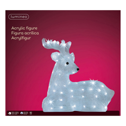 Figura LED cervo steso en oferta