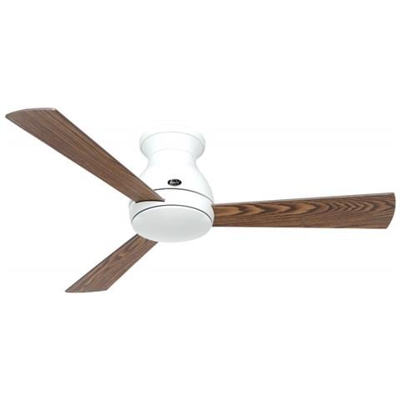 Ventilatore da soffitto Eco Pallas 116 colore bianco con pale Quercia e Noce