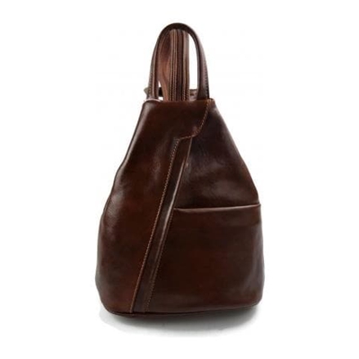 Pelle Zaino signore Mens Borsa da viaggio Weekender Sportmarrone Bag