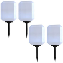 Lampade Solari Da Esterni A Led 4 Pz 30 Cm Bianco en oferta