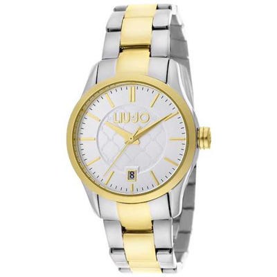Orologio Donna Tlj950 con Cinturino Bicolor Quadrante Argento Solo Tempo Contempo