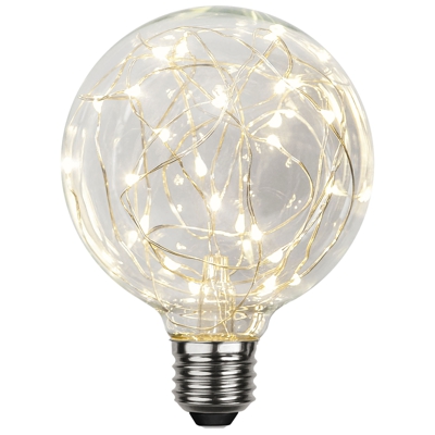 LED globe E27 1,5W G95 Dew Drop 2.900K trasparente