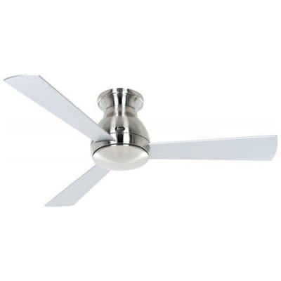Ventilatore da soffitto Eco Pallas 116 colore cromato con pale ciliegia e grigio