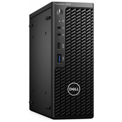 Workstation Precision 3240 Intel Core i7-10700 Octa Core 2.9 GHz Ram 16 GB SSD 512 GB Nvidia Quadro P1000 4 GB 4xUSB 3.1 2xUSB 3.0 Windows 10 Pro características
