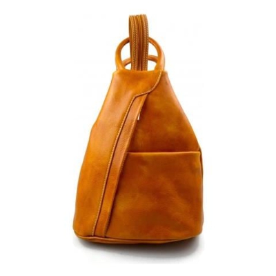 Pelle Zaino signore Mens Borsa da viaggio Weekender sport sacchetto giallo