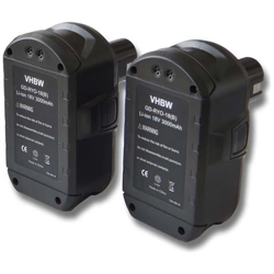 Offerta Risparmio 2 X Batteria Vhbw Li-ion 3000mah (18v) Per Ryobi Bid-1801m, Bid-180l, Bid1821, Biw180, Cad-180l, Cag-180m, Cap-1801m, Ccc-1801m. precio