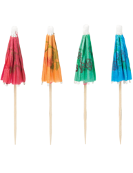 12 Ombrellini da cocktail multicolore precio