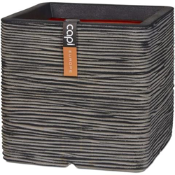 Fioriera Nature Rib Quadrata 50 X 50 Cm Antracite en oferta