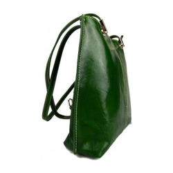 Di cuoio delle signore borsa verde Pochette zaino a tracolla Donne precio