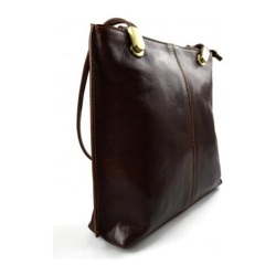 Di cuoio delle signore borsamarrone Bag frizione Zaino a tracolla Donne en oferta