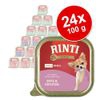 Rinti Gold Mini 24 x 100 g - Mix: Pollo & Oca, Anatra & Pollame, Manzo & Faraona, Cervo & Manzo