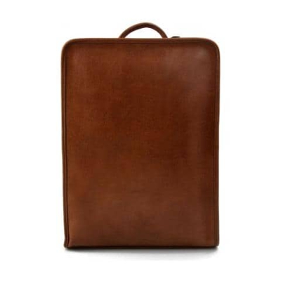 Zaino in pelle Womens Borsa da viaggio in pelle per notebook Weekender Bag grande zaino Brown