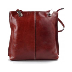 Di cuoio delle signore borsa rossa Pochette Zaino a tracolla Donne en oferta