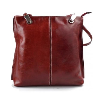 Di cuoio delle signore borsa rossa Pochette Zaino a tracolla Donne