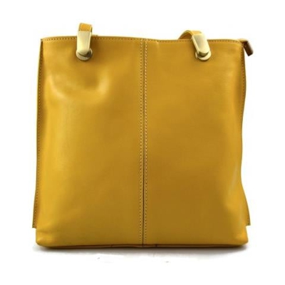 Donne borsa in pelle giallo sacchetto di frizione Zaino a tracolla Donne