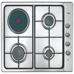 Piano Cottura S0407620 3 Fuochi a Gas 1 Zona Cottura Elettricha da 60 cm Colore Inox características