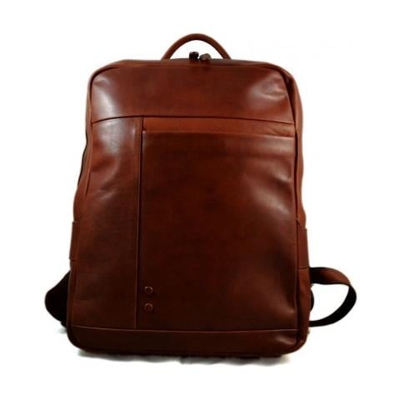 Viaggi Zaino in pelle Genuine pelleBag Weekender Sportmarrone Bag