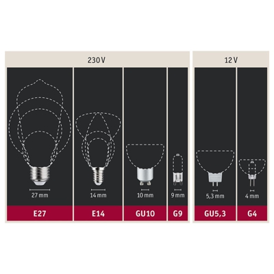 Paulmann LED-Globe E27 Inner Shape G95 4W oro