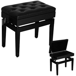 Sgabello panchetta panchina sedia per pianoforte con vano portaoggetti altezza regolabile precio