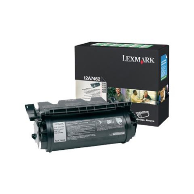 12A7612 Toner Originale Nero per Lexmark T630 Capacità 21000 Pagine