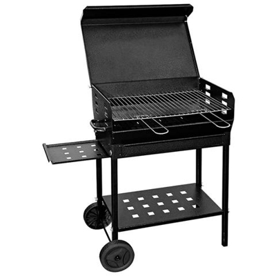 Barbecue Con Griglia Regolabile Struttura In Acciaio