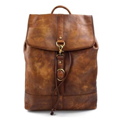Da viaggio in pelle Vintage Zaino Vera pelle lavatamarrone Bag