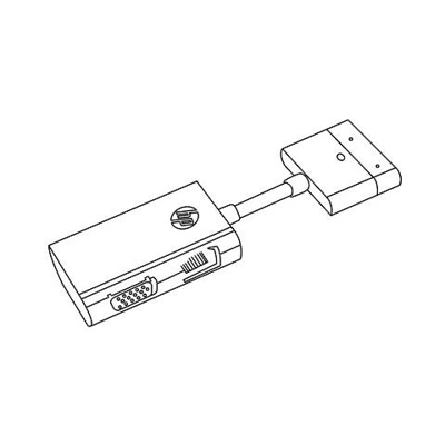 Side Dock Rj45 / Vga Adapter. .
