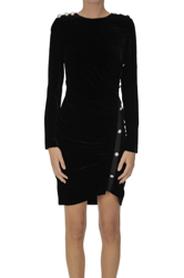 Velvet sheath dress en oferta