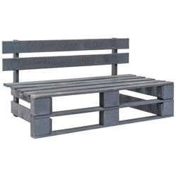 Panca Da Giardino Con Pallet In Legno Fsc Grigio precio