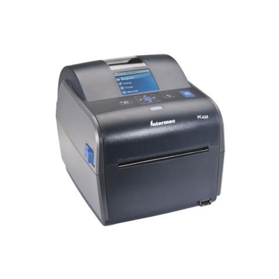 Stampante termica diretta Intermec PC43d - Monocromatico - Desktop - Etichetta stampabile - 104,14 mm (4,10'') Larghezza di stampa - 203,20 mm / s Mono - 203 dpi - 128 MB - USB - LCD - 119,38 mm - 1727,20 mm
