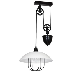 Lampada A Sospensione Perseus, Lampadario, Da Soffitto, Nero In Metallo, 38 X 38 X 97 Cm, 1 X E27, 60w precio