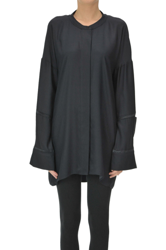 Oversized silk shirt características