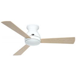 Ventilatore da soffitto Eco Pallas 116 colore bianco con pale acero e faggio precio