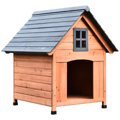 Cuccia Rialzata Per Cani Fino A 30 Kg In Legno 81.3x91.5x98.5 Cm