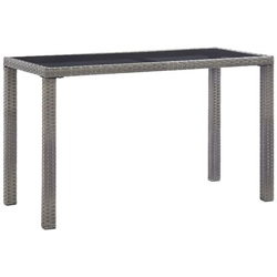Tavolo Da Giardino Antracite 123x60x74 Cm In Polyrattan características