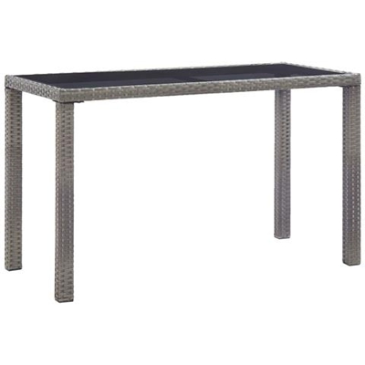 Tavolo Da Giardino Antracite 123x60x74 Cm In Polyrattan