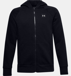 Felpa con cappuccio UA Rival Fleece Full Zip da ragazzo en oferta