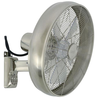 Ventilatore Da Parete Cromato 41 Cm