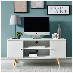 Annette Mobile Tv Scandinava Bianchi Arredamento + Legno Di Eucalipto Gambe - L 116 Cm características