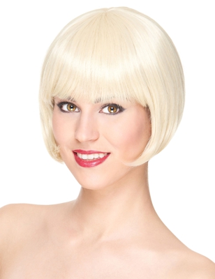 Parrucca deluxe bionda corta da donna