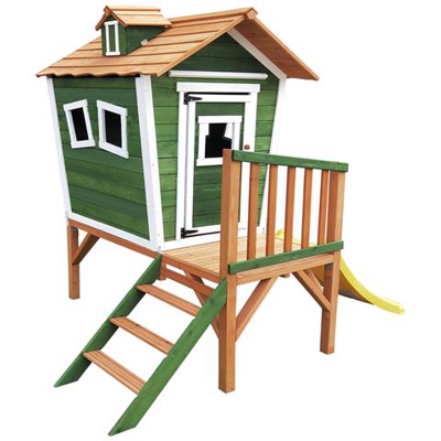Casetta Per Bambini Outdoor Toys Niké 2,21 M² De 175x131x205 Cm Con Portico Scalette E Scivolo