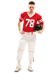Costume da giocatore di football americano per uomo características