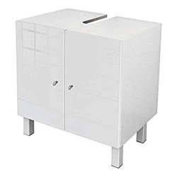 Mslaub Cellulare Da Bagno Sotto Il Lavello, Luminoso, Altro, Bianco Lucido, 60x65 en oferta