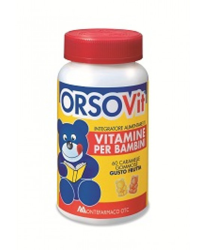 Montefarmaco OTC Orsovit Vitamine Per Bambini Senza Glutine 60 Caramelle Gommose Gusto Frutta características