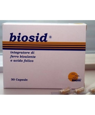 Biosid Integratore Di Ferro Bivalente E Acido Folico 30 Capsule