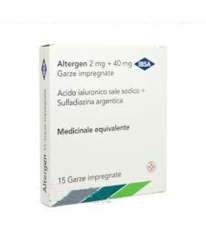 Altergen 2mg + 40mg Garze Impregnate 15 Pezzi características